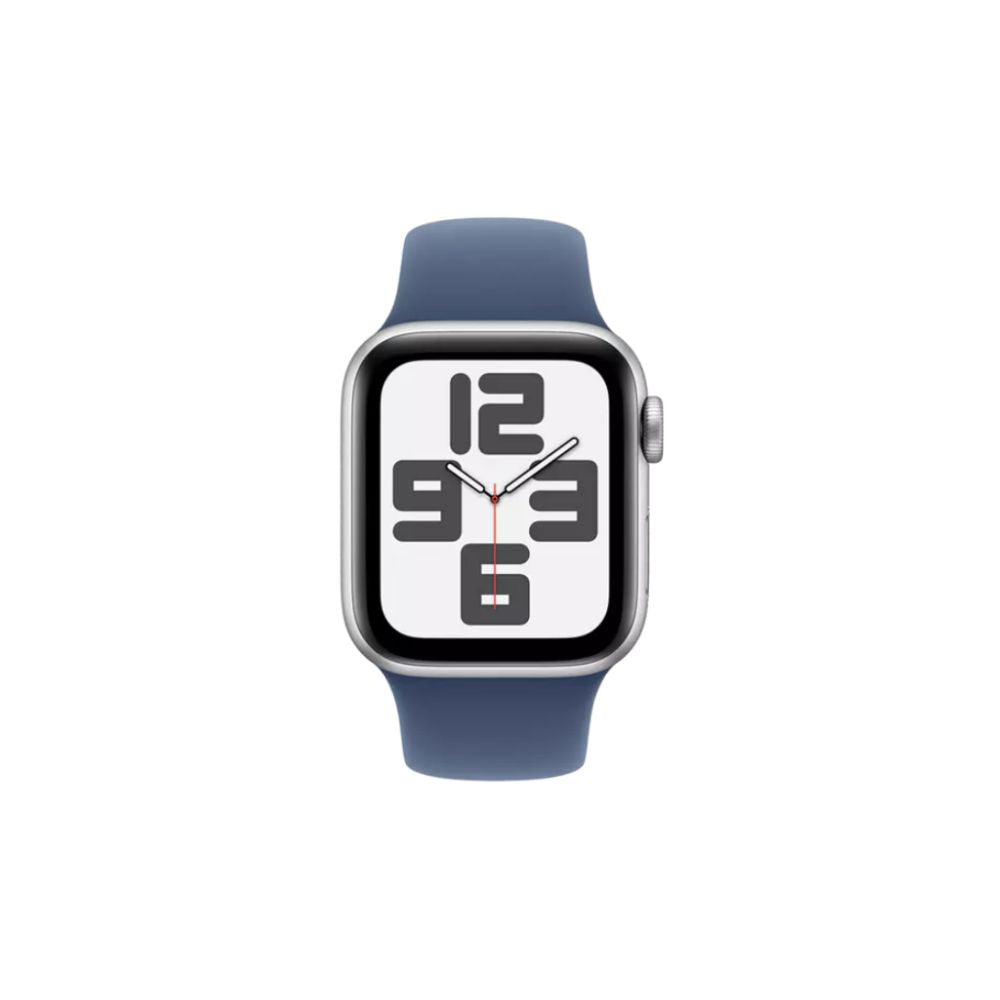 Apple Watch SE - GPS - 40mm - Silver Aluminiumboett - Denim Sportband S/M