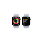 Apple Watch Series 10 - GPS - 46mm - Silver Aluminiumboett - Dimblå Sportloop