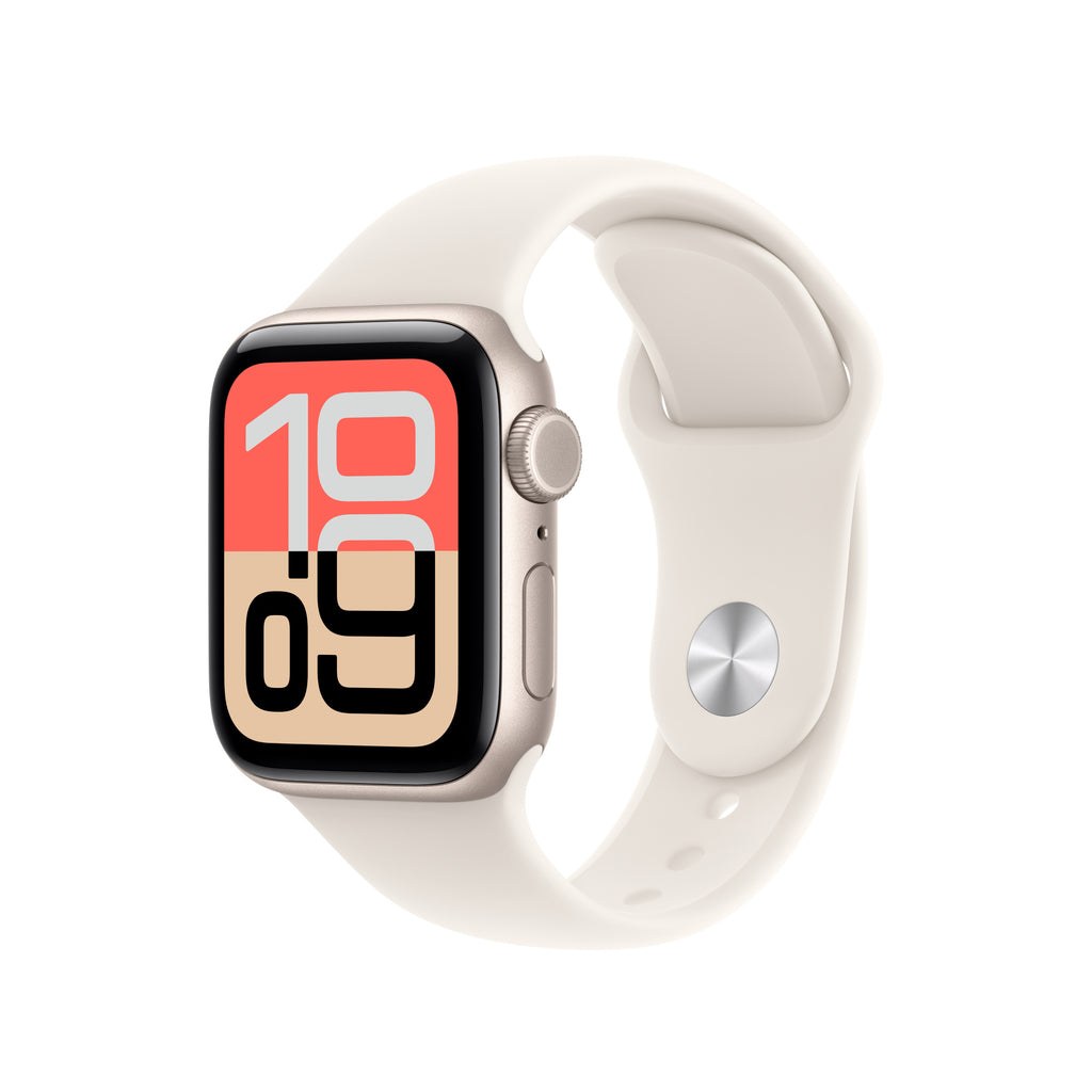 Apple Sportband 40 mm Starlight S/M – monterat på Apple Watch (klocka ingår inte)