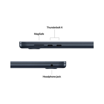 MacBook Air - 15,3" - M4 - 10-kärnig CPU & 10-kärnig GPU - 24GB RAM - 512GB SSD - Midnatt - 70W - UK Keyboard