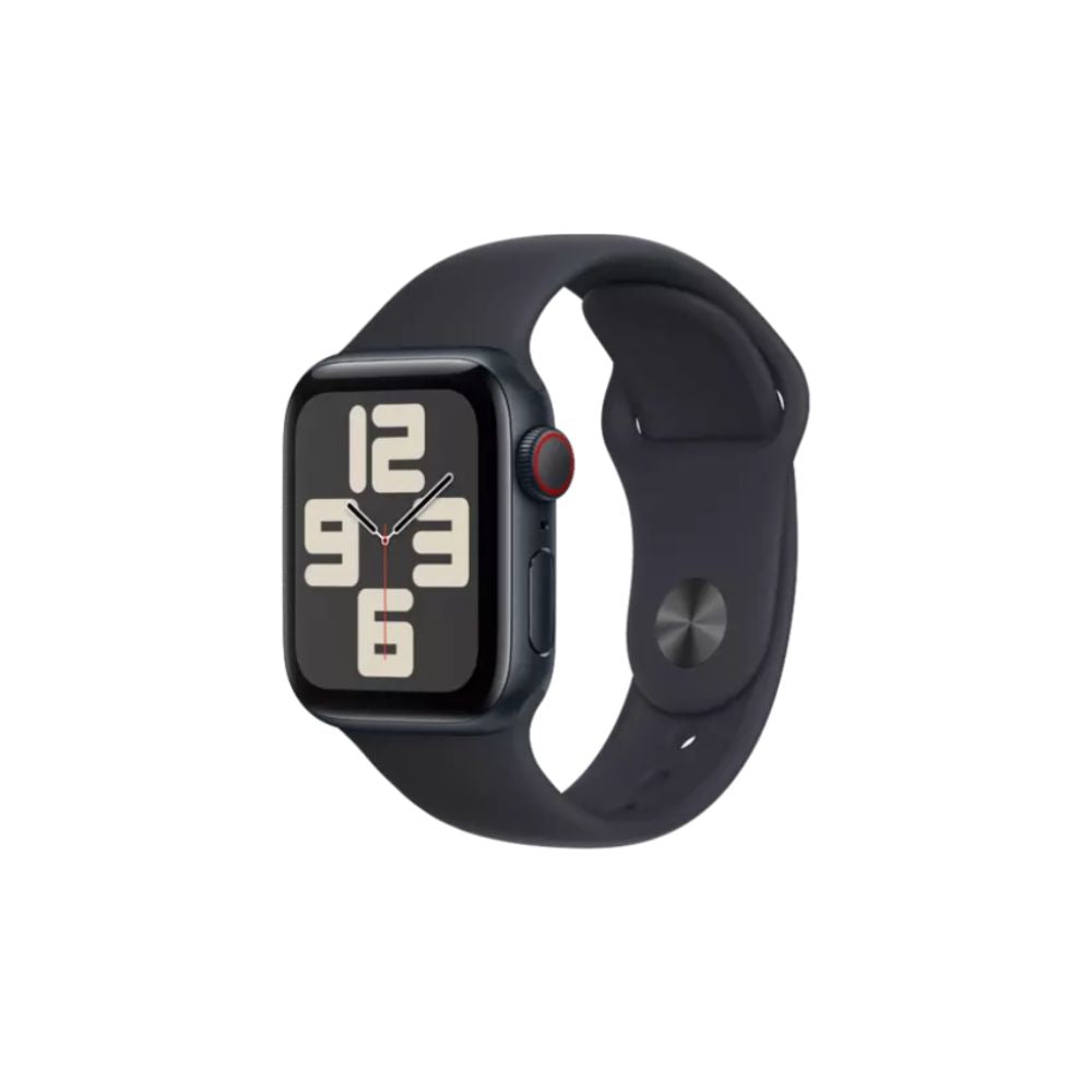 Apple Watch SE - GPS + Cellular - 40mm - Midnatt Aluminiumboett - Midnatt Sportband Standardstorlek