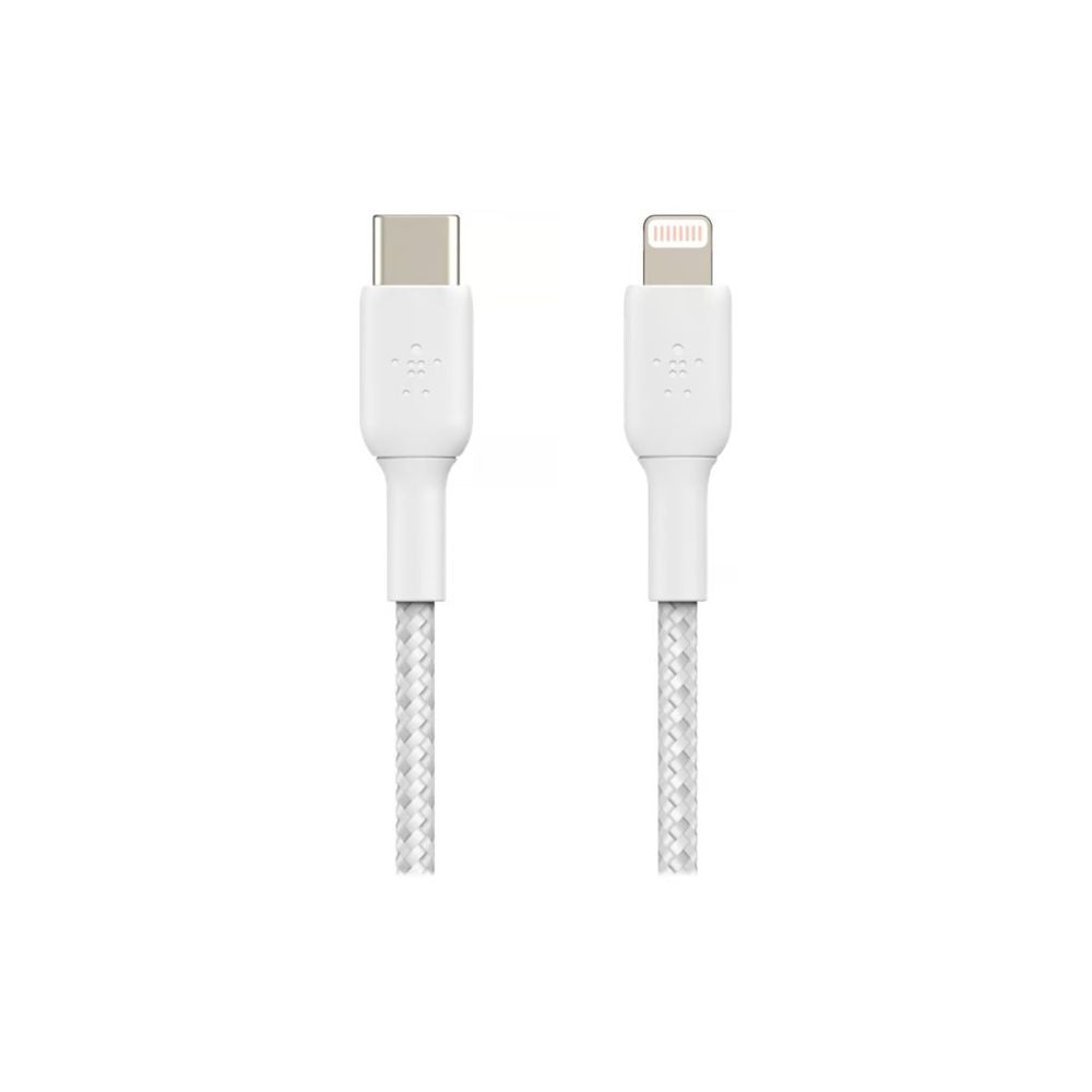 Belkin Lightning -> USB-C Kabel Flätad