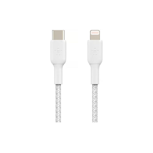 Belkin Lightning -> USB-C Kabel Flätad