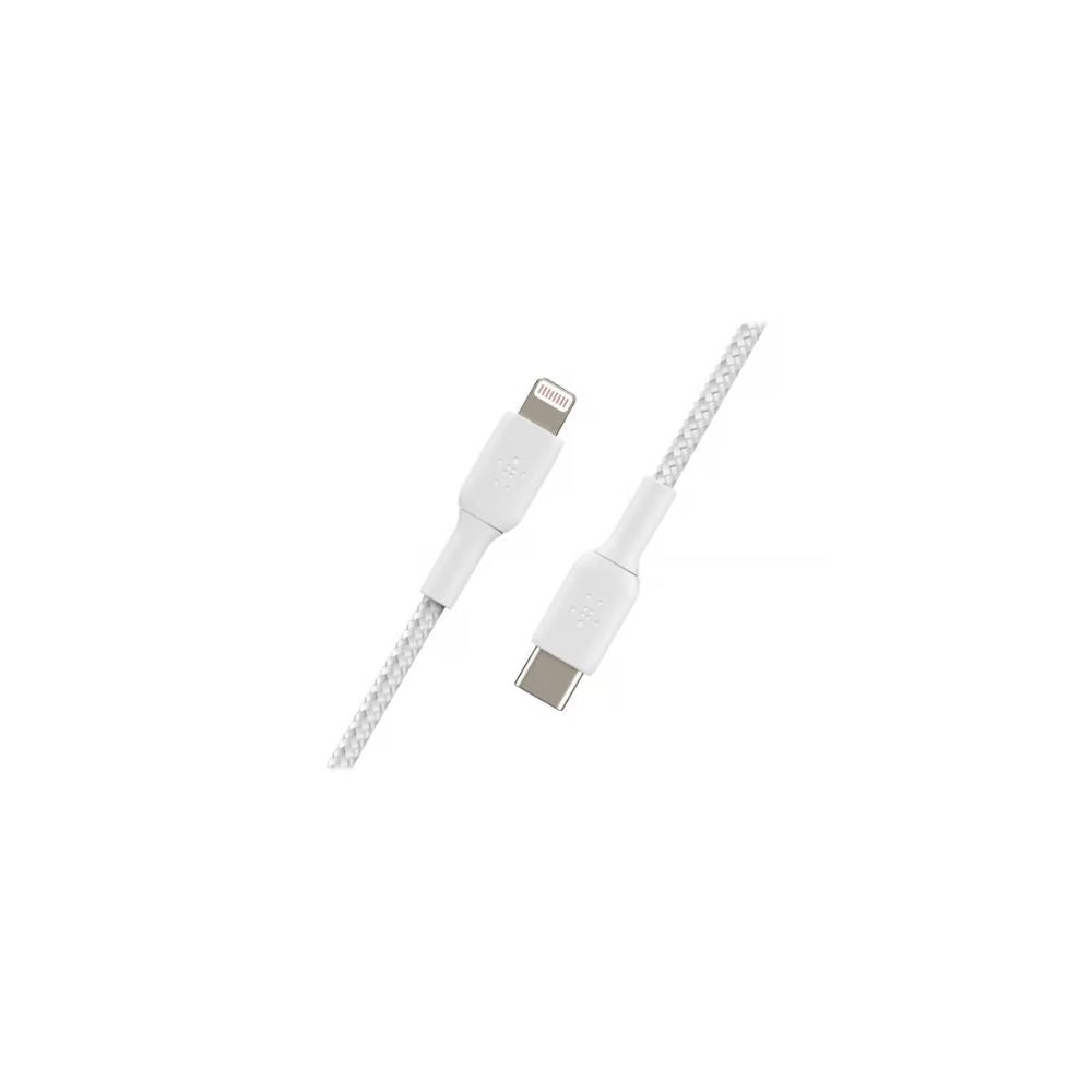 Belkin Lightning -> USB-C Kabel Flätad