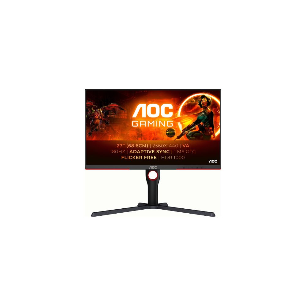 AOC Gaming Q27G3XMN/BK 27" - 2560x1440 - 2K - VA - 16:9 - 180Hz