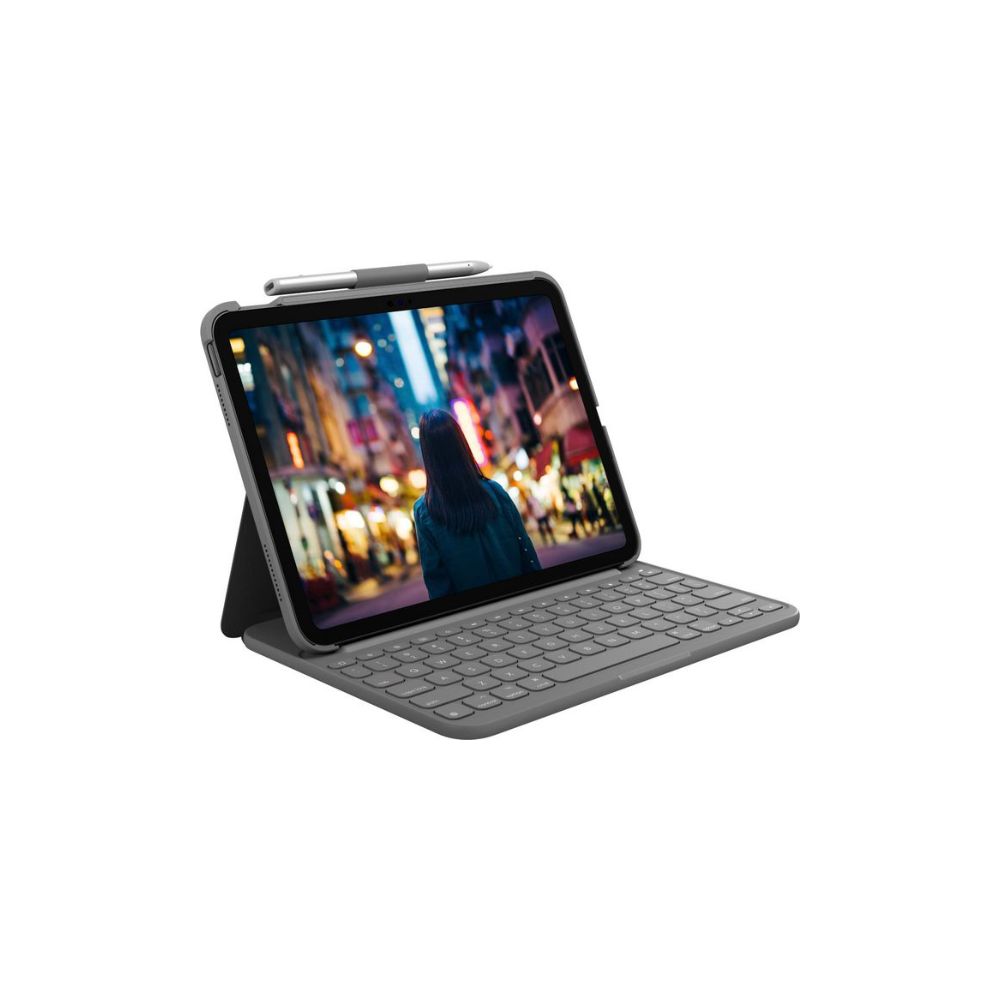 Logitech Slim Folio för iPad (10 Gen) - UK Keyboard