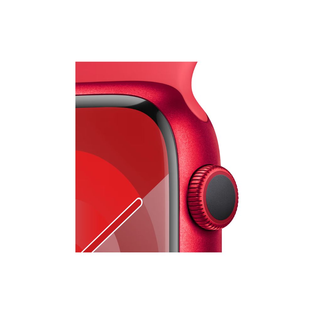 Apple Watch Series 9 - GPS + Cellular - 41mm - Röd Aluminiumboett - Rött Sportband M/L