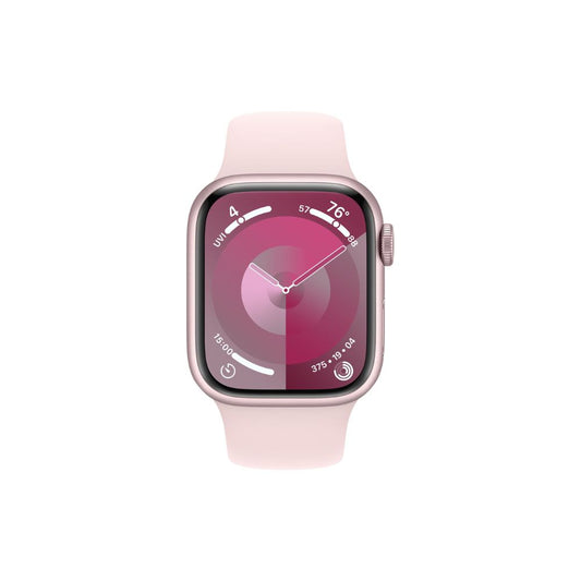 Apple Watch Series 9 - GPS + Cellular - 45mm - Rosa aluminiumboett - Rosa Sportband S/M