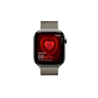 Apple Watch Series 10 - GPS + Cellular - 46mm - Naturlig Titanboett - Naturlig Milanesisk Loop M/L