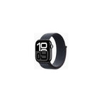 Apple Watch Series 10 - GPS + Cellular - 42mm - Svart Aluminiumboett - Svart Sportloop