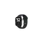 Apple Watch Series 10 - GPS - 42mm - Svart Aluminiumboett - Svart Sportband S/M