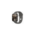 Apple Watch Series 10 - GPS + Cellular - 42mm - Naturlig Titanboett - Granitgrå Sportband M/L