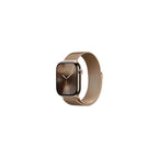 Apple Watch Series 10 - GPS + Cellular - 46mm - Guld Titanboett - Guld Milanesisk Loop M/L