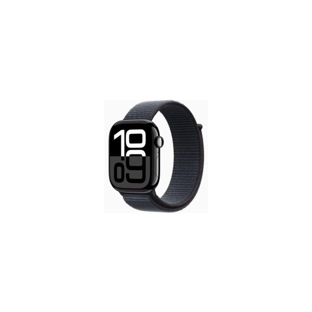 Apple Watch Series 10 - GPS - 46mm - Svart Aluminiumboett - Svart Sportloop