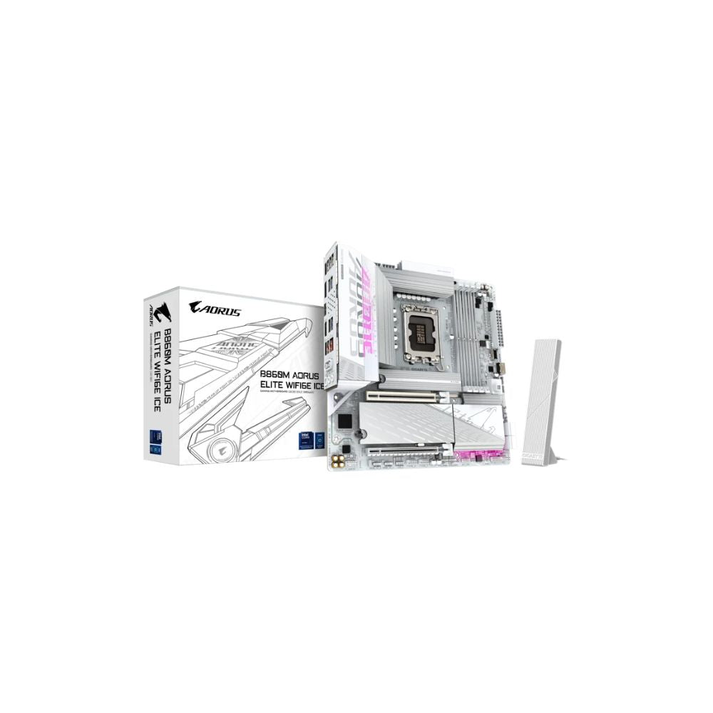 Gigabyte B860M Aorus Elite Wi-Fi 6E Ice