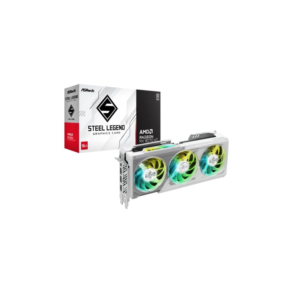 ASRock Radeon RX 9070 XT Steel Legend 16GB