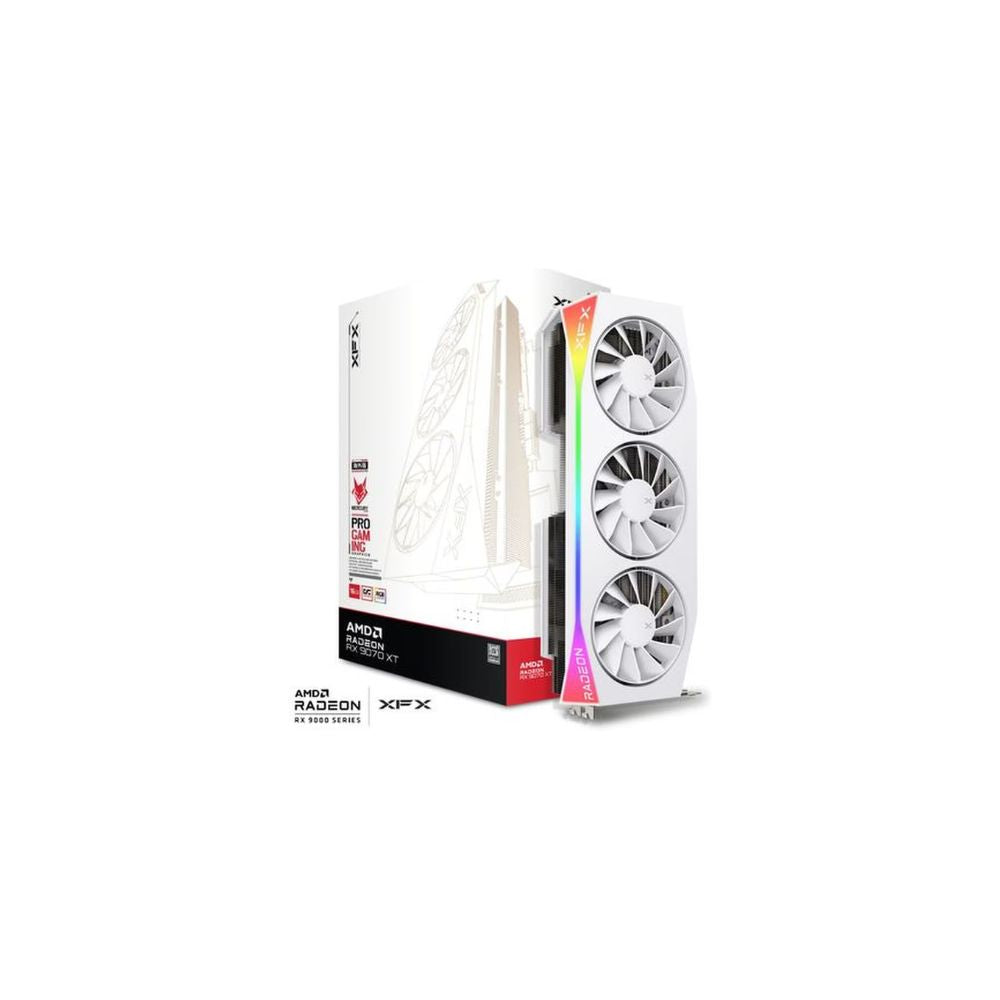 XFX Mercury Radeon RX 9070 XT OC RGB 16GB White