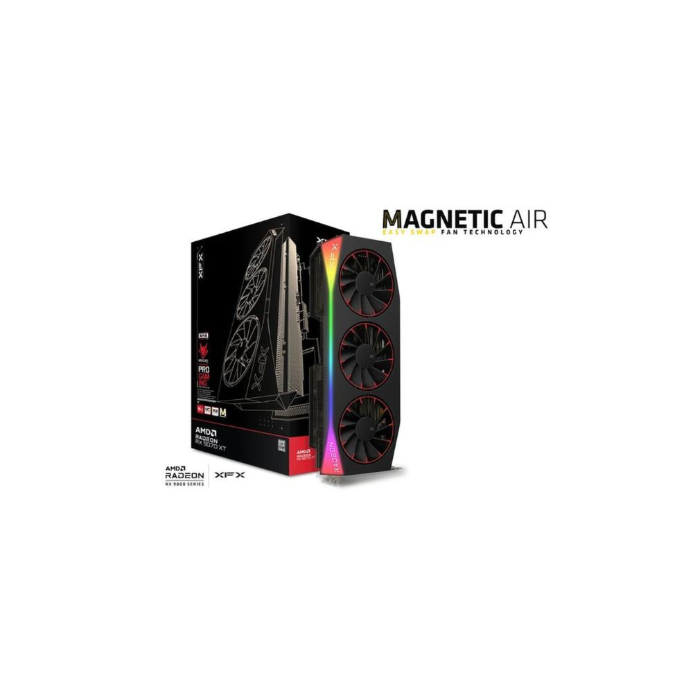 XFX Mercury Radeon RX 9070 XT OC Magnetic Air Edition RGB 16GB