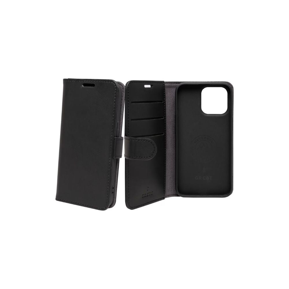 Gre8t Plånboksfodral iPhone 15 - Svart