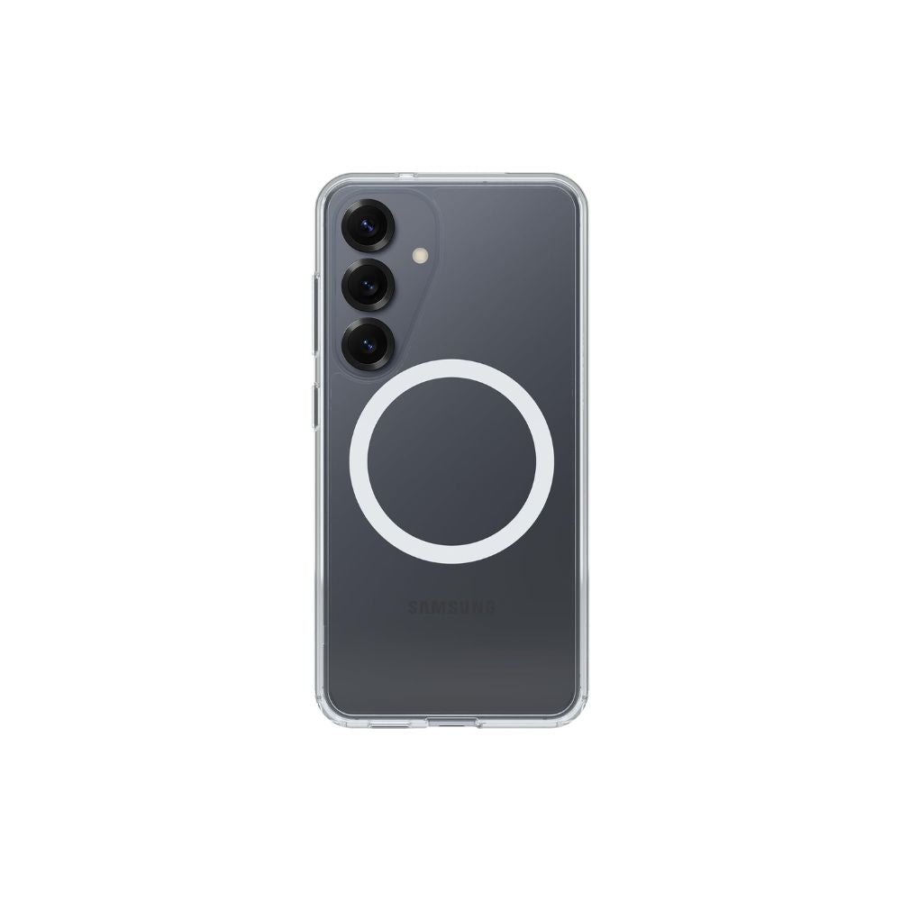 OtterBox Symmetry Clear Magnets Skal för Samsung Galaxy S25 Transparent