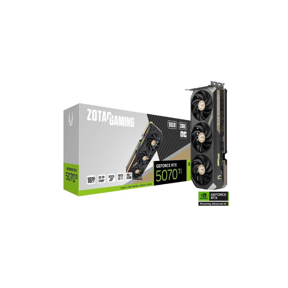 ZOTAC Gaming GeForce RTX 5070 Ti Solid Core 16GB White OC Edition
