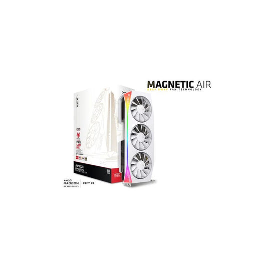 XFX Mercury AMD Radeon RX 9070 XT White Magnetic Air Edition 16GB OC