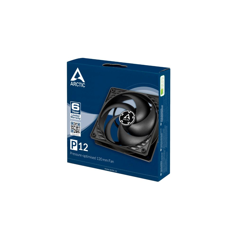 Arctic P12 Svart 120mm