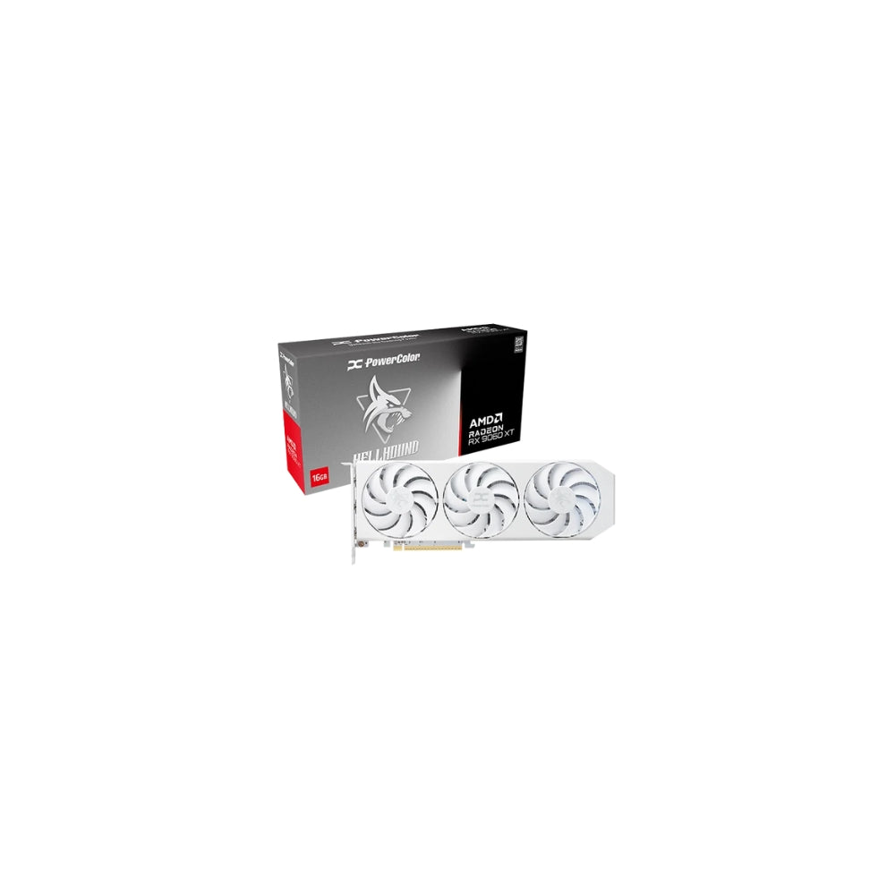 PowerColor Radeon RX 9060 XT Hellhound Spectral White 16GB