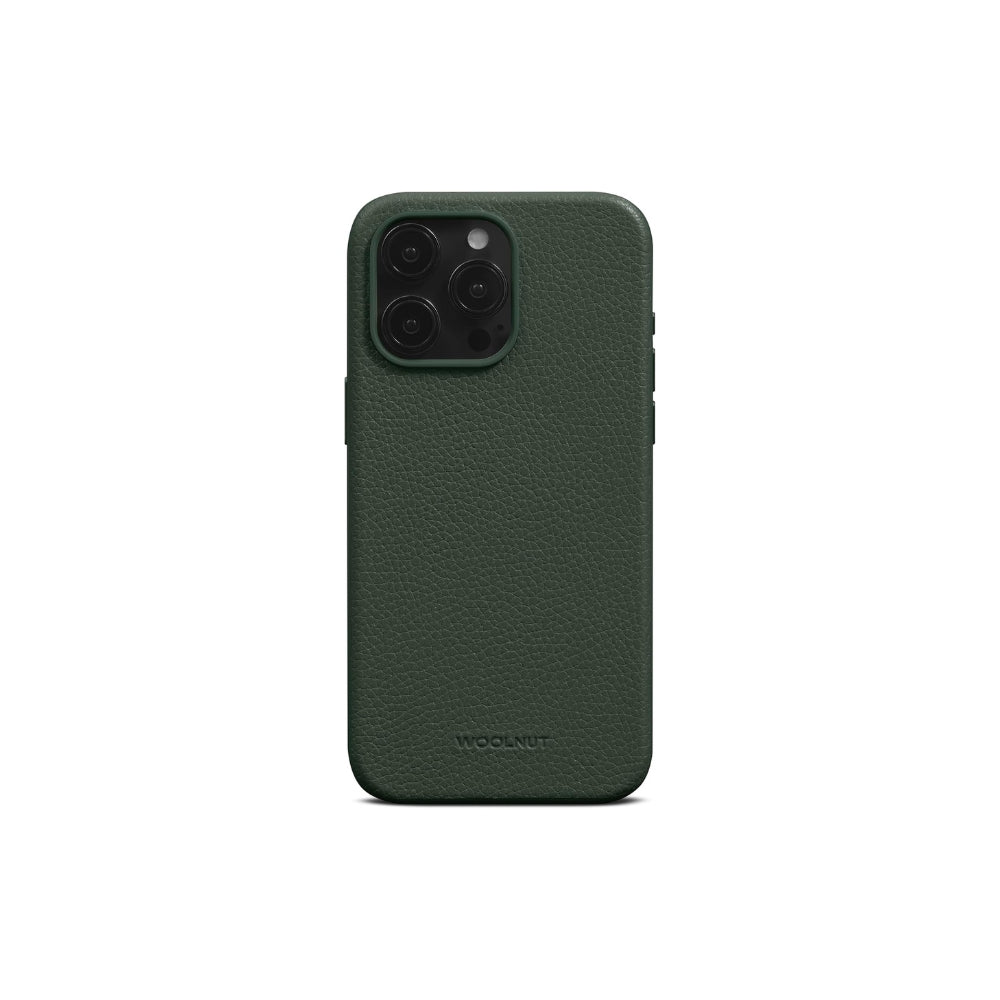WOOLNUT Leather Case for iPhone 15 Pro Max - Green