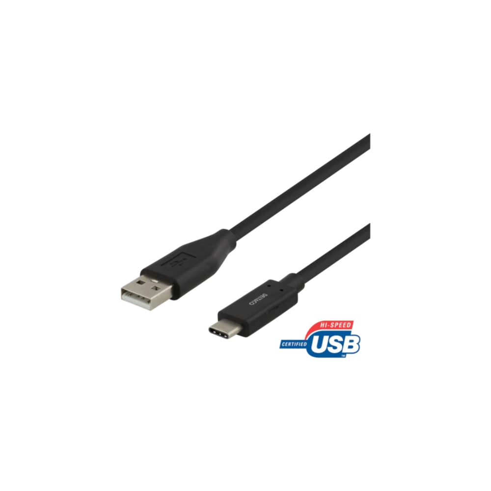 Deltaco USB-C till USB-A kabel