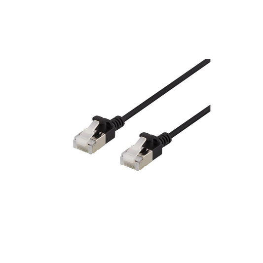 Deltaco patchkabel, slim, 3m, svart