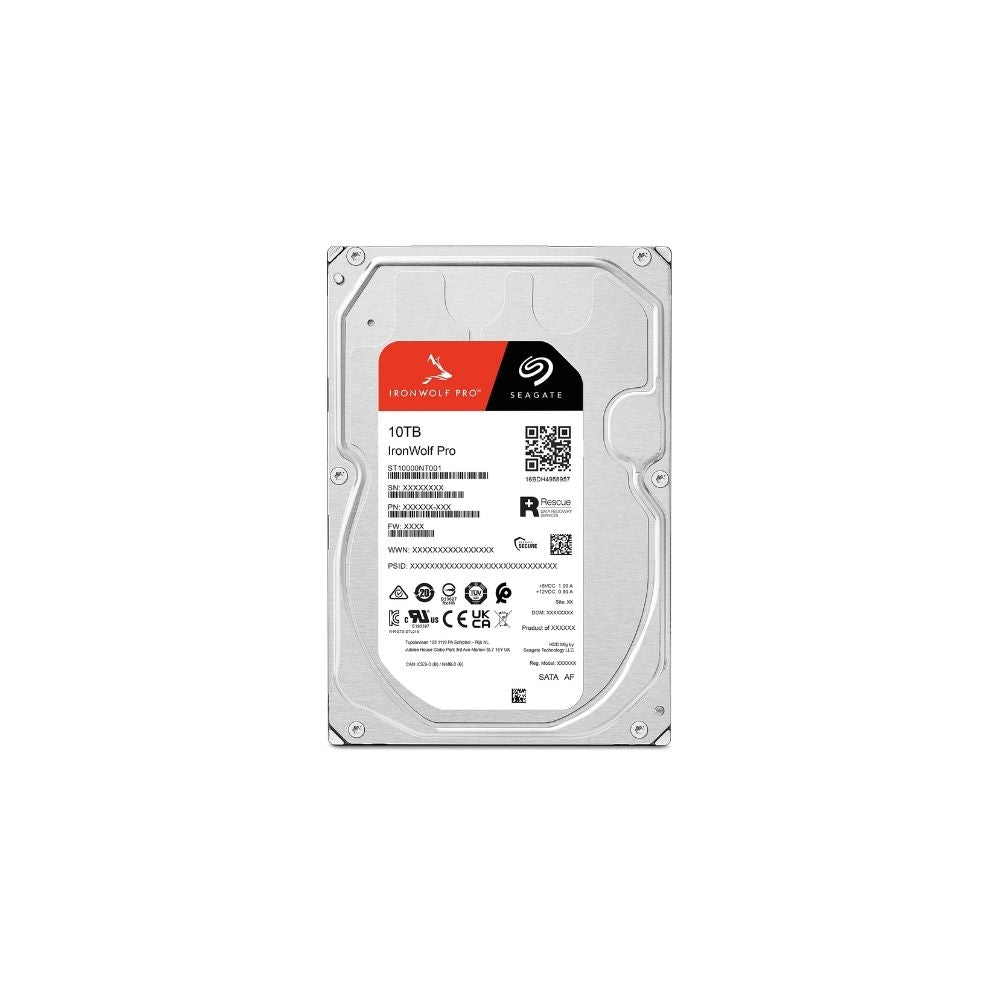 Seagate Iron Wolf Pro ST10000NT001 10TB Inbyggd 3.5" SATA 6GB/s 7200rpm