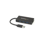 StarTech 3‑Port SuperSpeed USB 3.0 Mini Hub med strömknapp