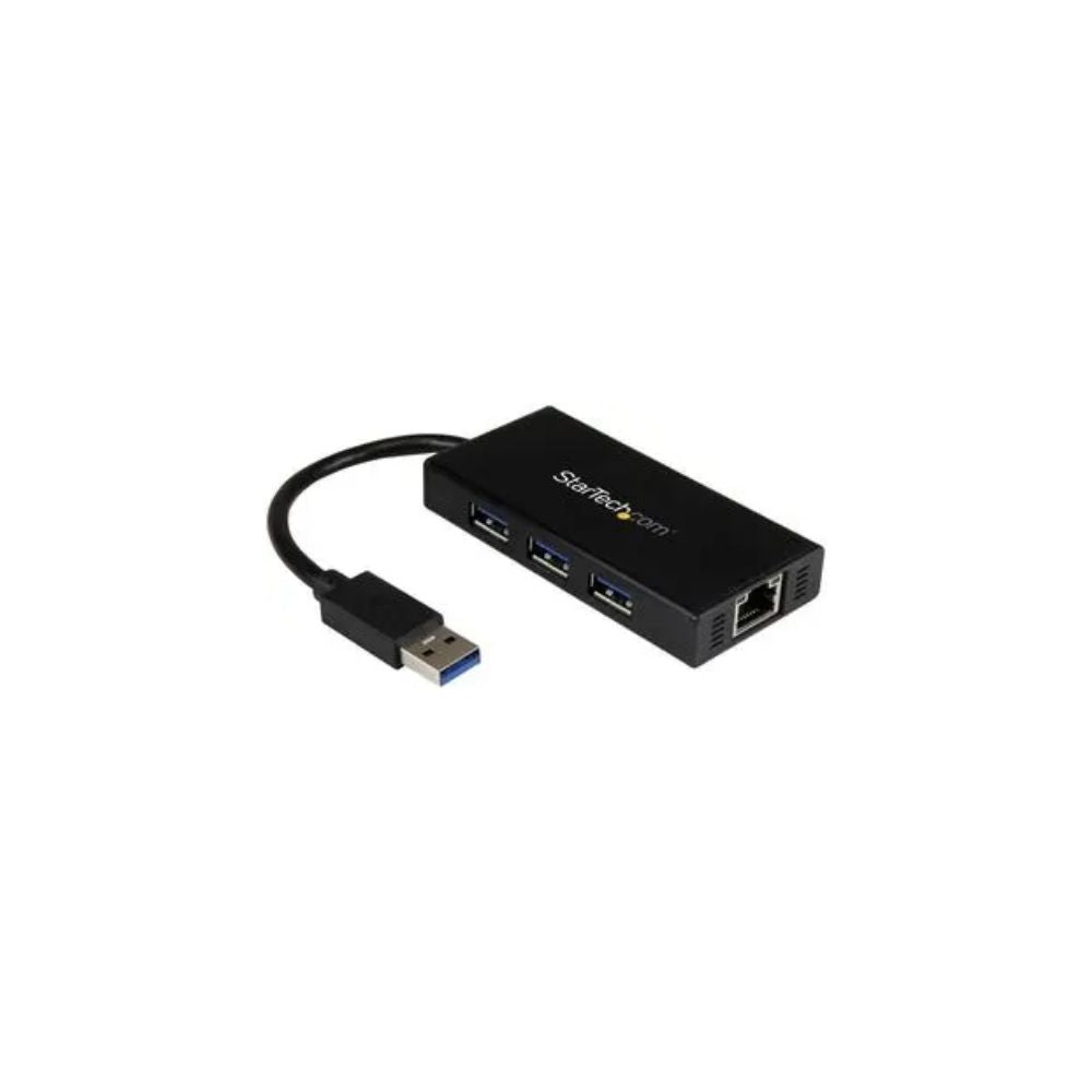 StarTech 3‑Port SuperSpeed USB 3.0 Mini Hub med strömknapp