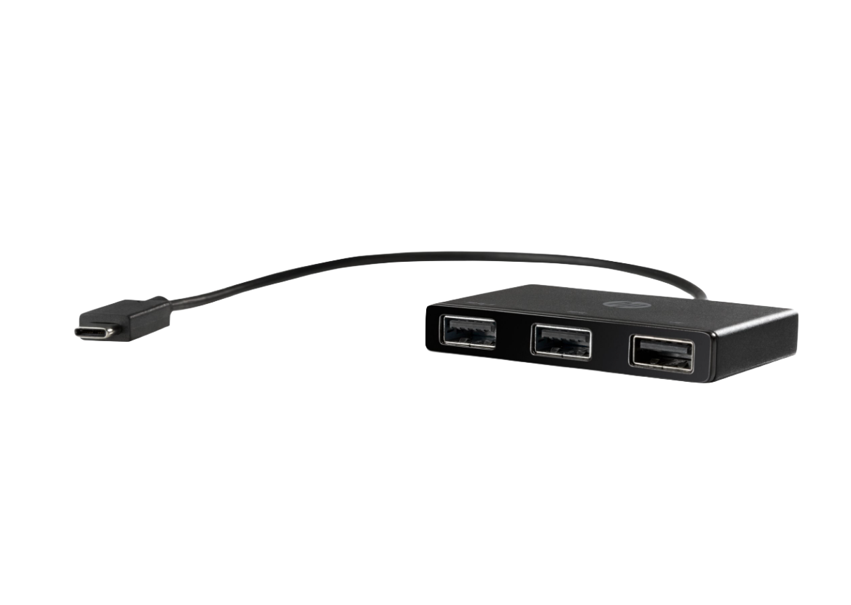 HP USB-C/USB-A Hubb - 3xUSB 3.0 - för C640 G3 Chromebook