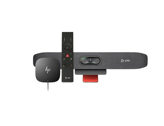 HP Poly Studio R30 Plus, Studio R30 USB Video Bar and BT Remote with HP USB-C Dock G5 (ABB)