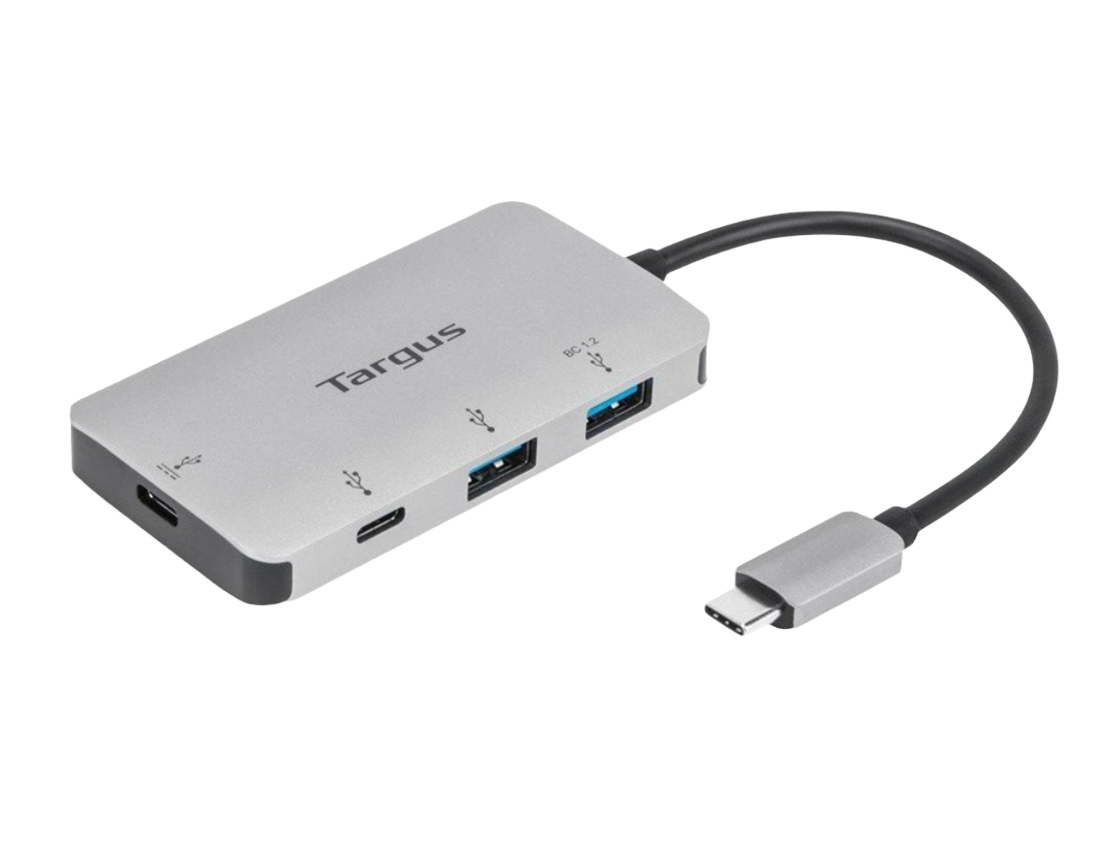 Targus Hubb 2 X Usb 3.2 Gen 1 + 1 X Usb C 3.2 Gen 1 + 1 X Usb C 3.2 Gen 1 (Strömförsörjning) Skrivb