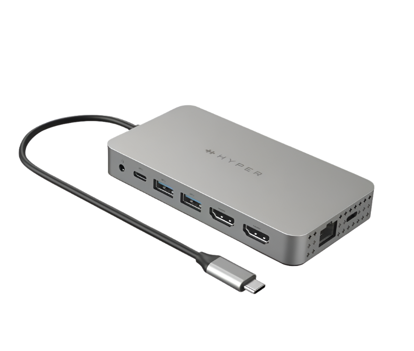 Targus - HyperDrive HDM1H-GL Docking Station for Desktop PC/Notebook/Monitor/Headset - Charging Capab