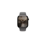 Apple Watch Series 10 - GPS + Cellular - 42mm - Naturlig Titanboett - Granitgrå Sportband M/L