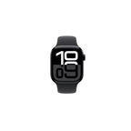 Apple Watch Series 10 - GPS + Cellular - 42mm - Svart Aluminiumboett - Svart Sportband M/L