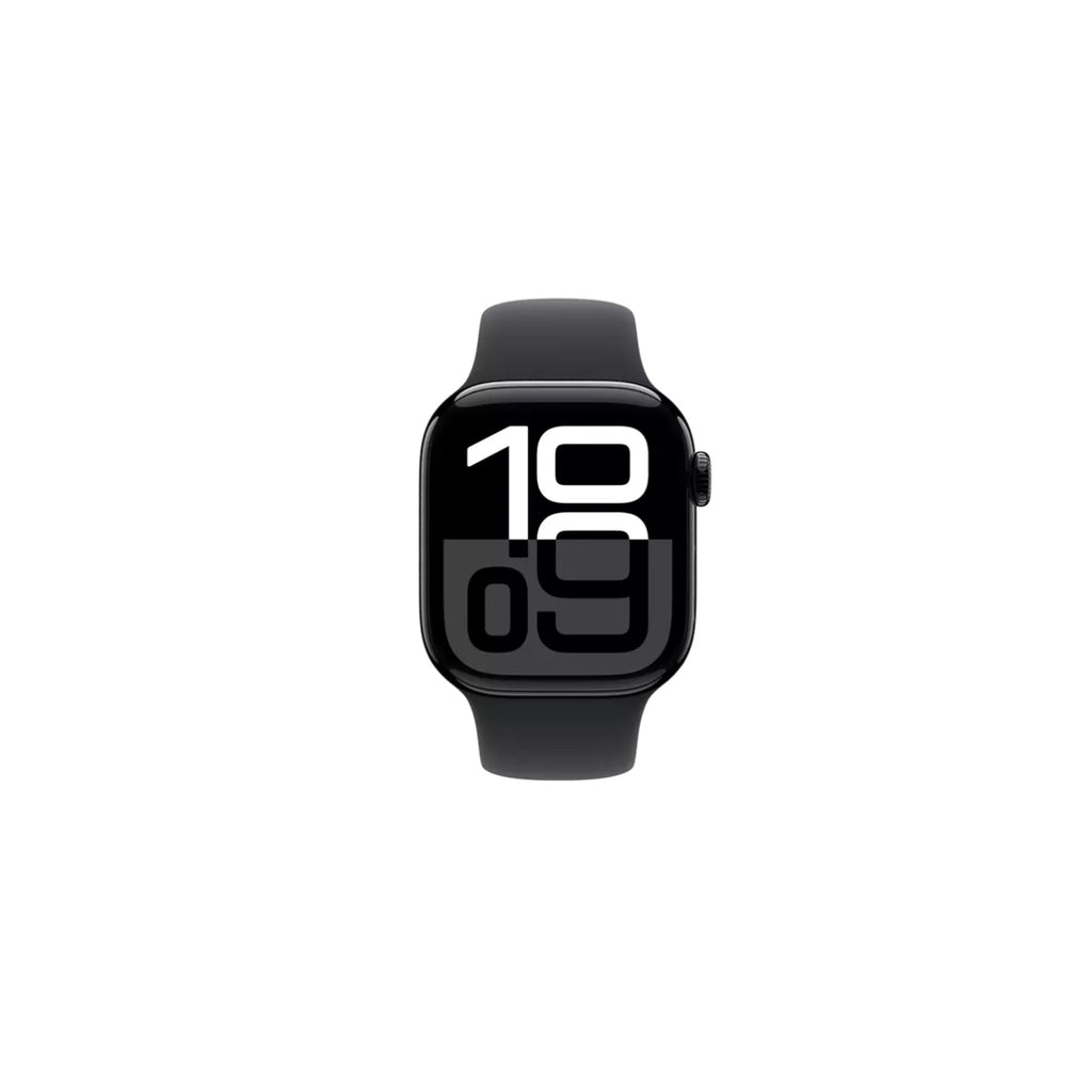 Apple Watch Series 10 - GPS - 46mm - Svart Aluminiumboett - Svart Sportband M/L