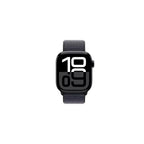Apple Watch Series 10 - GPS - 42mm - Svart Aluminiumboett - Svart Sportloop