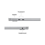 MacBook Air - 13,6" - M4 - 10-kärnig CPU & 10-kärnig GPU - 24GB RAM - 512GB SSD - Silver - 70W - Int. eng Keyboard