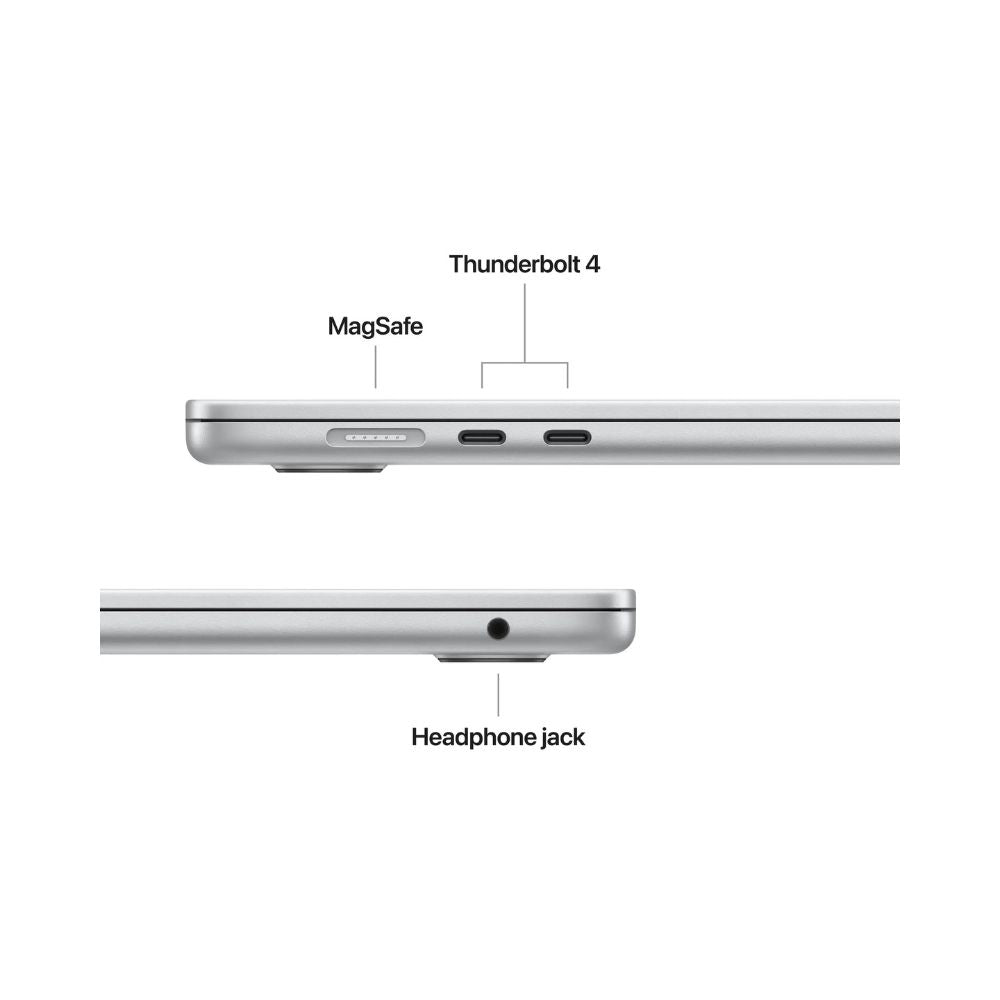 MacBook Air - 15,3" - M4 - 10-kärnig CPU & 10-kärnig GPU - 24GB RAM - 2TB SSD - Silver - 35W - US Keyboard