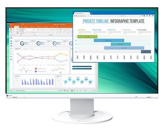 Eizo FlexScan EV2480-FBK 24" - USB-C Dockfunktion - 1920x1080 - IPS - 16:9 - 60hz