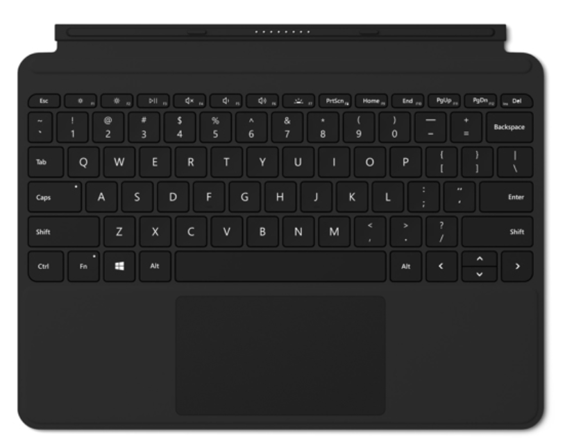 Microsoft Surface Go TypeCover Tangentbord - Nordisk - Svart