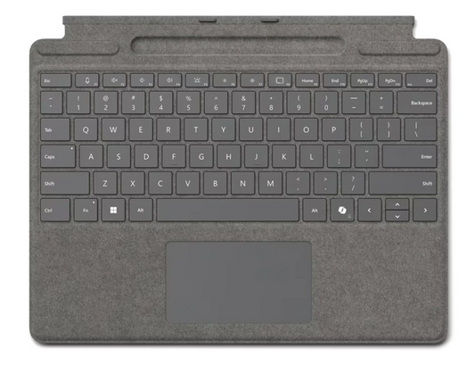 Microsoft - Surface Pro 10 Type Cover With Co Pilot Button + Surface Slim Pen 2 Bundle Platin