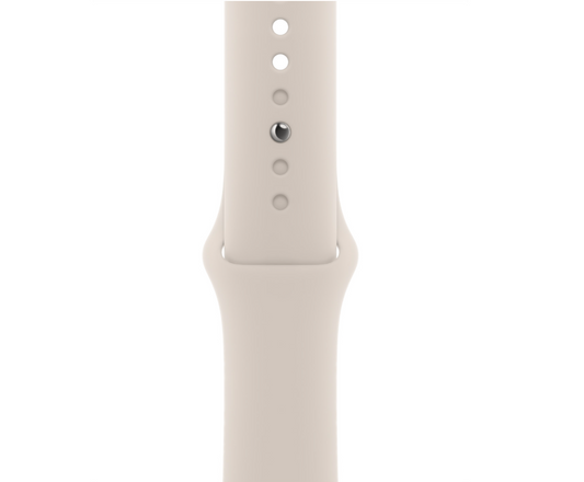 Apple - Band för smart klocka - 45 mm - M/L (passar handleder på 160 - 210 mm) - starlight