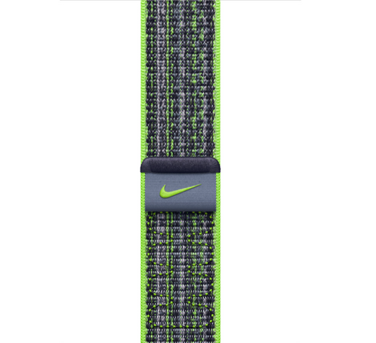 Apple - 45mm - Bright Green/Blue Nike Sport Loop