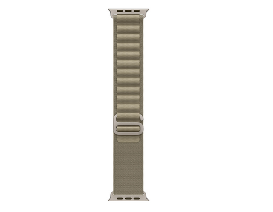 Apple Smartwatch Band - 1 - Small (S) - Loop Attachment - Olive - Polyester